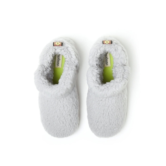 Dearfoams Cozy Comfort Women's Teddy Bootie Slippers - Gray 9/10 - Picture 4 of 6